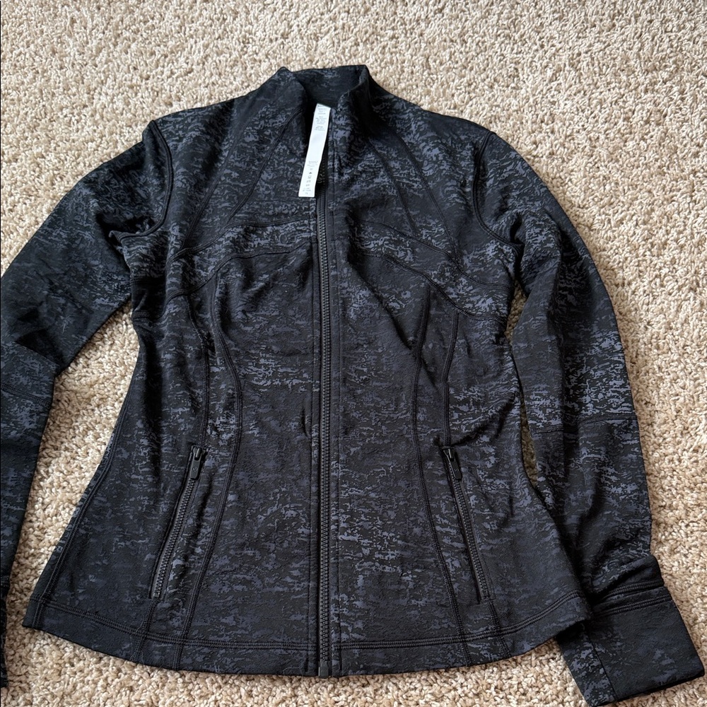 lululemon athletica Black Textured Varsity Jacket